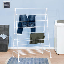 Load image into Gallery viewer, Large A-Frame Clothes Drying Rack, White
