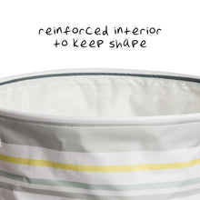 Load image into Gallery viewer, Explore + Store Multi-Stripe Kids Laundry Hamper
