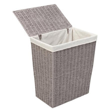 Load image into Gallery viewer, 7-Piece Twisted Paper Rope Woven Bathroom Storage Basket Set, Gray
