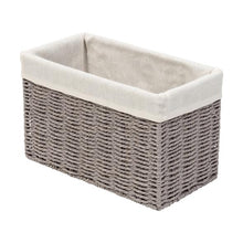 Load image into Gallery viewer, 7-Piece Twisted Paper Rope Woven Bathroom Storage Basket Set, Gray

