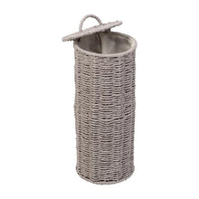 Load image into Gallery viewer, 7-Piece Twisted Paper Rope Woven Bathroom Storage Basket Set, Gray
