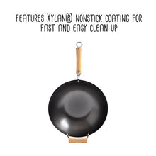 Load image into Gallery viewer, Joyce Chen Classic Series Carbon Steel Nonstick Wok Set with Lid and Birch Handles, 4 Pieces
