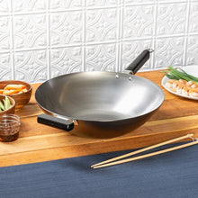 Load image into Gallery viewer, Joyce Chen Professional Series 14-Inch Carbon Steel Wok with Phenolic Handles
