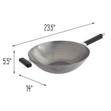 Load image into Gallery viewer, Joyce Chen Professional Series 14-Inch Carbon Steel Wok with Phenolic Handles
