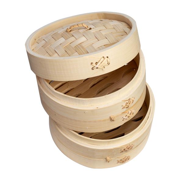 Joyce Chen 3-Tier Bamboo 6-Inch Steamer Baskets