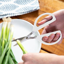Load image into Gallery viewer, Joyce Chen Original Unlimited Kitchen Scissors with White Handles
