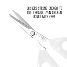Load image into Gallery viewer, Joyce Chen Original Unlimited Kitchen Scissors with White Handles
