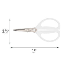 Load image into Gallery viewer, Joyce Chen Original Unlimited Kitchen Scissors with White Handles
