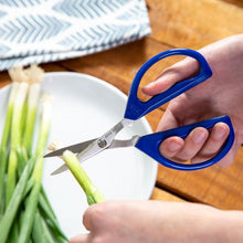 Load image into Gallery viewer, Joyce Chen Original Unlimited Kitchen Scissors with Blue Handles
