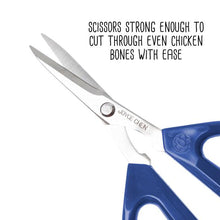Load image into Gallery viewer, Joyce Chen Original Unlimited Kitchen Scissors with Blue Handles
