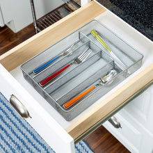 Load image into Gallery viewer, 12&#39;&#39; x 9&#39;&#39; Steel Mesh Silverware &amp; Desk Drawer Organizer
