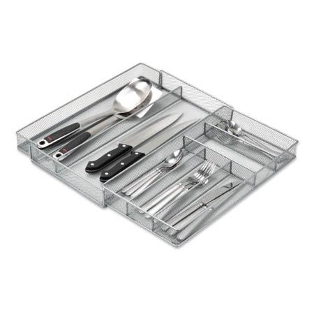 Expandable Steel Mesh Silverware & Desk Drawer Organizer