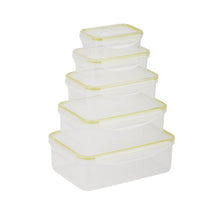 Load image into Gallery viewer, 5-Piece Food Storage Snap Containers
