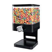 Load image into Gallery viewer, Cereal Dispenser with Portion Control, Black/Chrome
