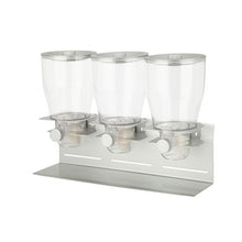 Load image into Gallery viewer, Triple Canister Commercial Cereal Dispenser, Stainless Steel
