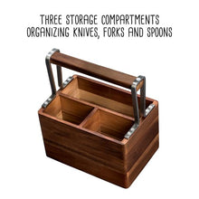 Load image into Gallery viewer, Acacia Kitchen Utensil Holder

