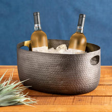 Load image into Gallery viewer, Large Black Aluminum Beverage Tub
