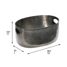 Load image into Gallery viewer, Large Black Aluminum Beverage Tub
