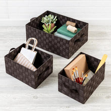 Load image into Gallery viewer, 3-Piece Nesting Baskets, Espresso
