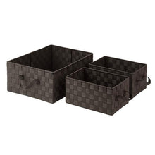 Load image into Gallery viewer, 3-Piece Nesting Baskets, Espresso
