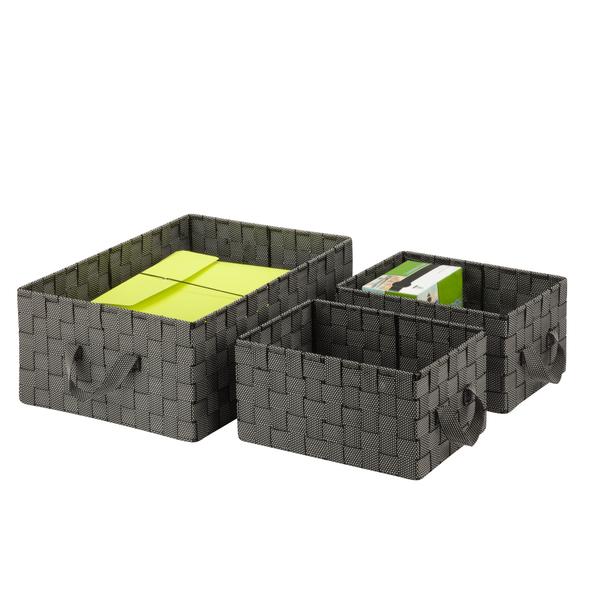 3-Piece Nesting Baskets, Speckled