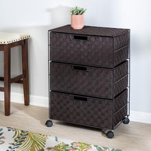 Load image into Gallery viewer, 3-Drawer Wheeled Chest, Espresso
