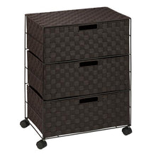 Load image into Gallery viewer, 3-Drawer Wheeled Chest, Espresso

