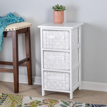 Load image into Gallery viewer, 3-Drawer Storage Chest, White
