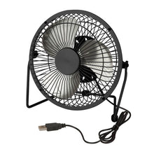 Load image into Gallery viewer, Small USB Desk Fan, Black
