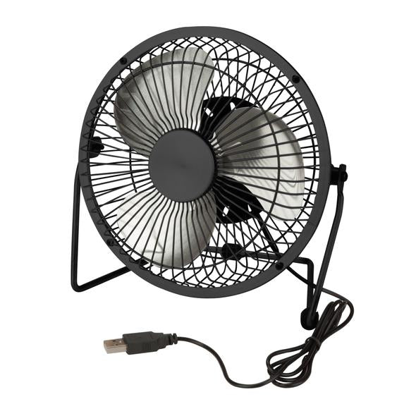 Small USB Desk Fan, Black