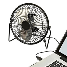 Load image into Gallery viewer, Small USB Desk Fan, Black
