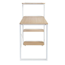Load image into Gallery viewer, Home Office Computer Desk with Shelves, White
