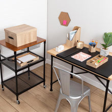 Load image into Gallery viewer, 6-Piece Faux Wood Desk Set, Ash
