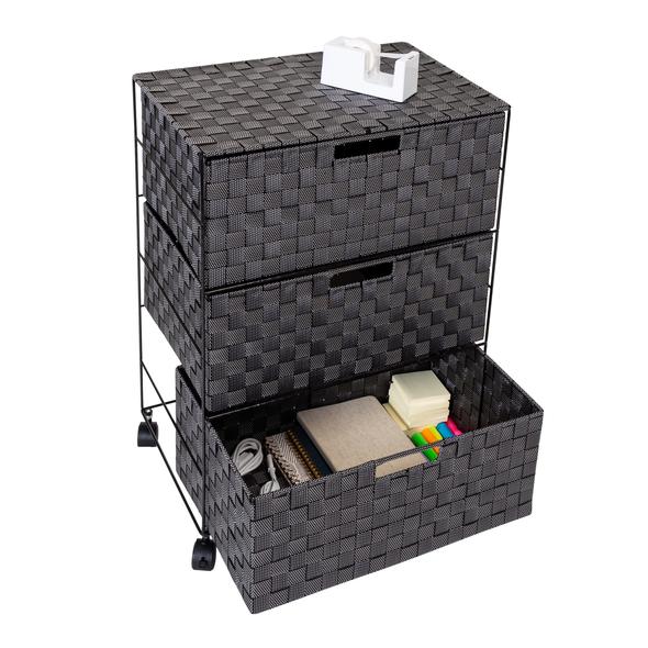 3-Drawer Wheeled Chest, Speckled