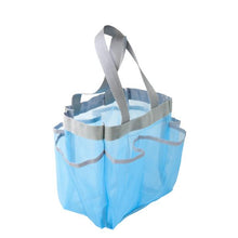 Load image into Gallery viewer, 7-Pocket Shower Tote, Blue
