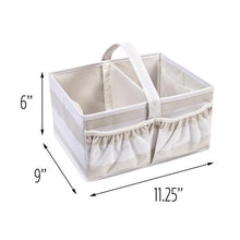 Load image into Gallery viewer, Explore + Store Baby Diaper Caddy, Grey Stripe
