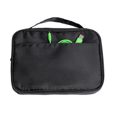 Load image into Gallery viewer, Compact 9-Pocket Tech and Phone Accessories Organizer, Black

