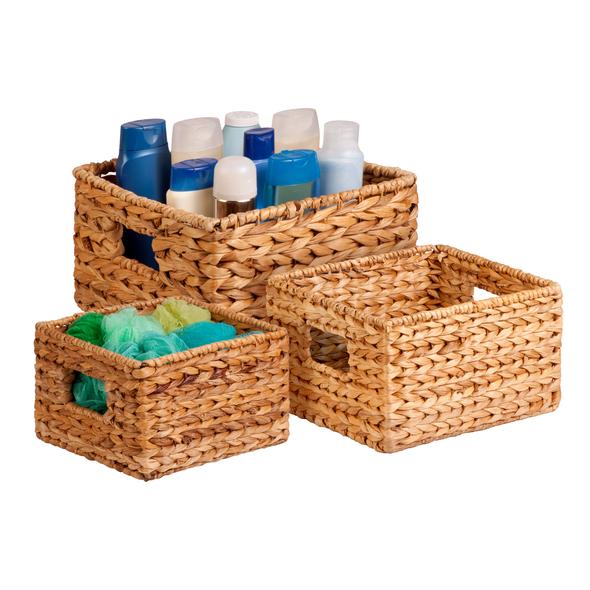 3-Pack Nested Natural Baskets