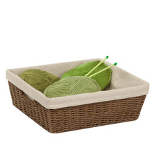 Load image into Gallery viewer, Parchment Cord Basket With Liner, Brown
