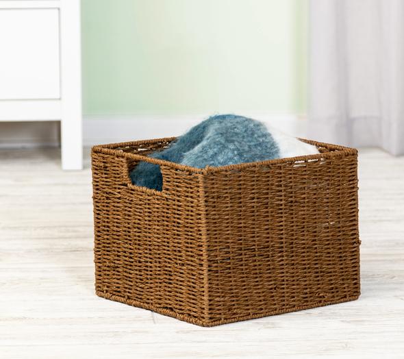 Paper Rope Storage Basket, Brown