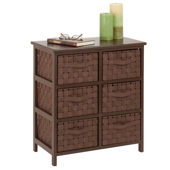 6-Drawer Storage Chest, Brown