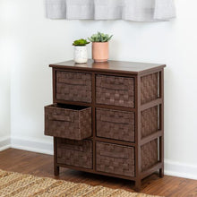Load image into Gallery viewer, 6-Drawer Storage Chest, Brown
