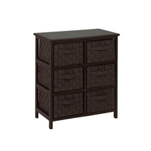 Load image into Gallery viewer, 6-Drawer Storage Chest, Black
