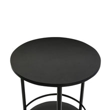 Load image into Gallery viewer, 2-Tier Round Side Table, Black
