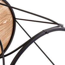 Load image into Gallery viewer, Round Side Table With Top, Black &amp; Natural
