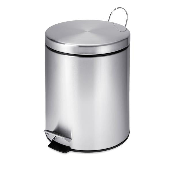 5L Round Stainless Steel Trash Can