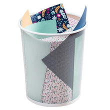 Load image into Gallery viewer, Mesh Metal Waste Basket, White
