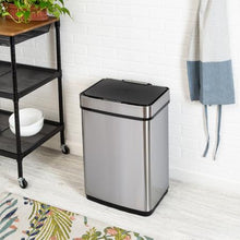 Load image into Gallery viewer, 50L Stainless Steel Trash Can with Motion Sensor and Soft Close
