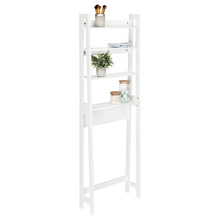 Load image into Gallery viewer, Over-The-Toilet Bathroom Shelving Space Saver, White
