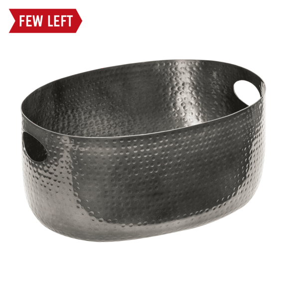 Large Black Aluminum Beverage Tub
